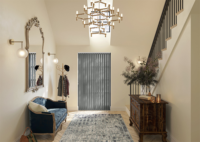 Trinity (FR Blackout), Seal Grey - Vertical Blind - Image 8